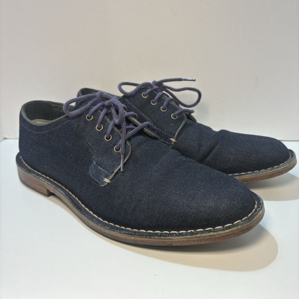 Cole Haan Grand OS Mens Oxfords Shoes Navy Blue Lace Up‎ Round Toe Low Top